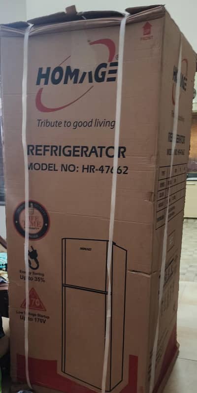 Homage full size fridge urgent sale