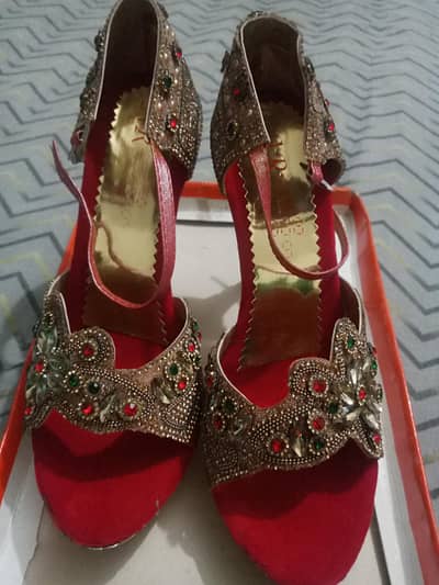 wedding high red heels