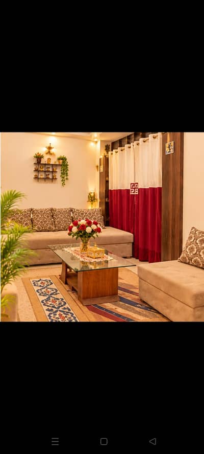 10-Seater L shaped sofa set with central table (glass top)