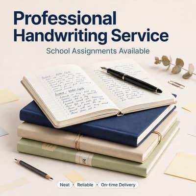 Beautiful Handwriting Work For School / College Projects and nots
