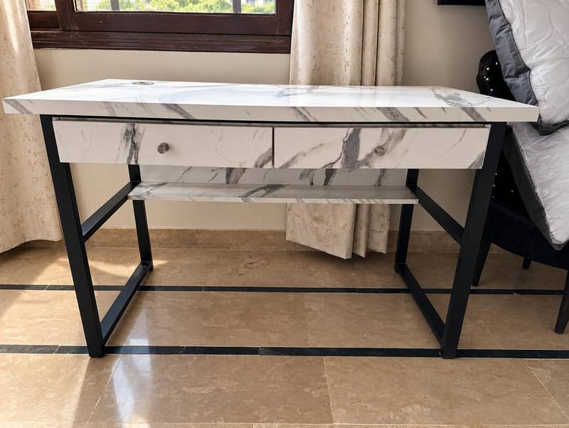 Modern Study/Computer/Office Table with 2 Drawers 0
