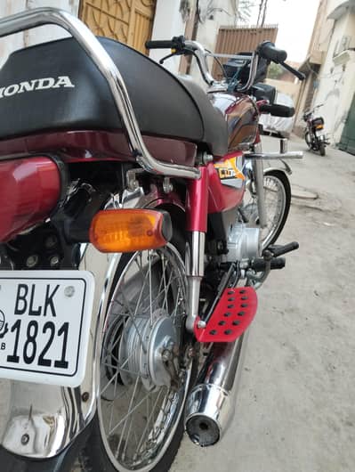 Honda CD 70 2025  - Punjab registered  blk 1821 total  genuine