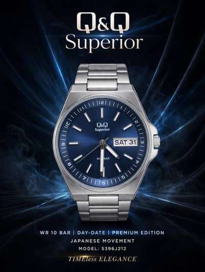 Q&Q Superior Japanese Movement Original | Day-Date