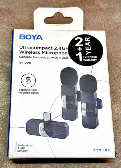 BY-V20 | Ultracompact 2.4GHz wireless Microphone | 10/10 condition