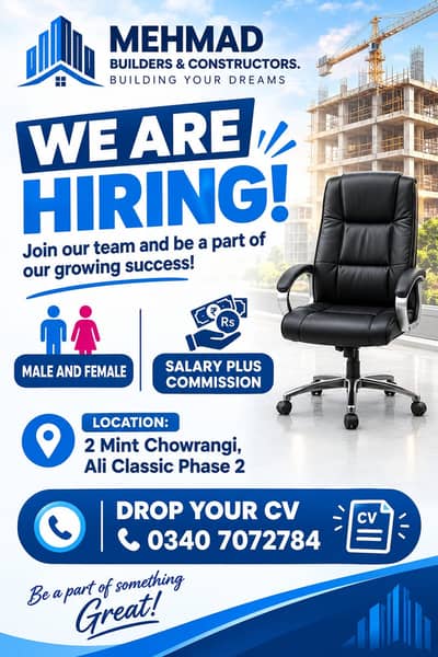 Male & Female Staff Required