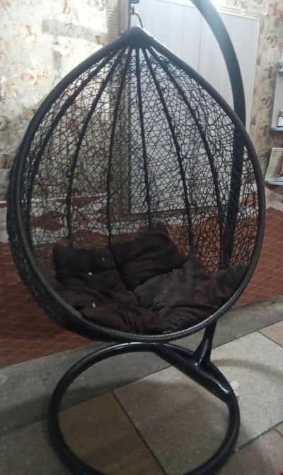 Hanging Egg Swing Chair with stand for sale