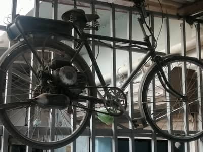 classic Antique Japanese bicycle with Engine