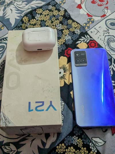 Vivo Y21 box air buds sath ha