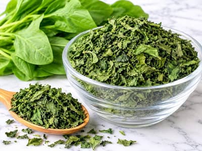 Dehydrated fresh Saag
