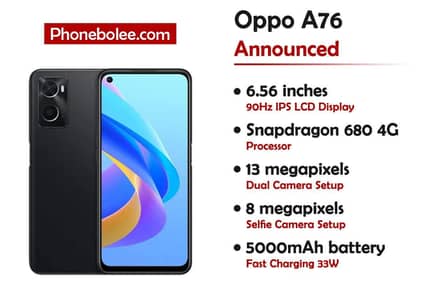 OPPO A76 with Box only