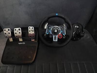 G29 with shifter condition 10/10 very little used stearing wheel