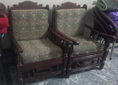 beautiful wooden sofa set