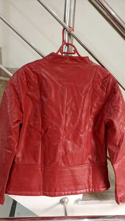 Stylish and trendy leather jacket.