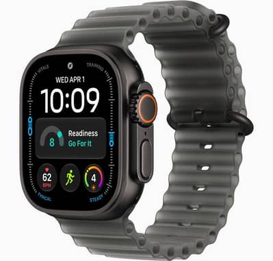 Apple Watch Ultra 4 (Black Titanium)- with ocean bands - Sealed