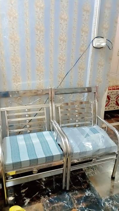 pure stainless steel sofa 5 seater