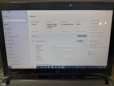 HP Laptop Core i5 6th generation