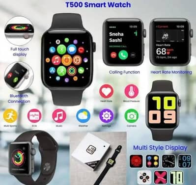 T500 Plus Smart Watch Full Touch Bluetooth Calling Heart Rate