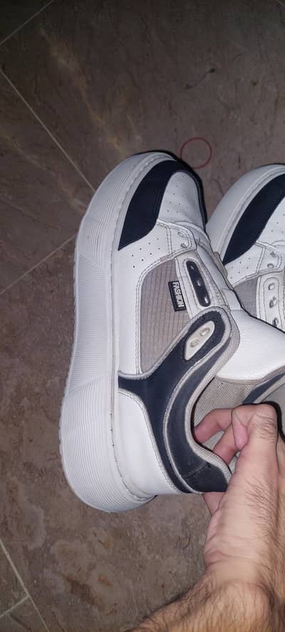 white sneakers