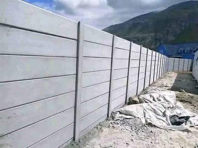 precast boundary wall/ boundary wall/Girders, slabs, control shed roof