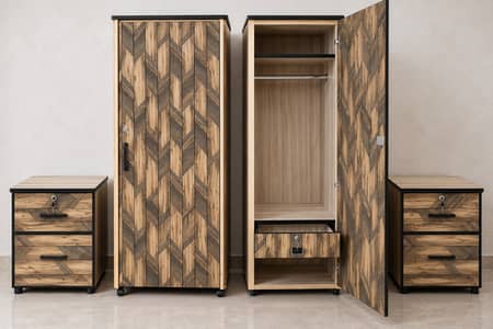 Leminated wardrobes + Drawers (Cabinets)