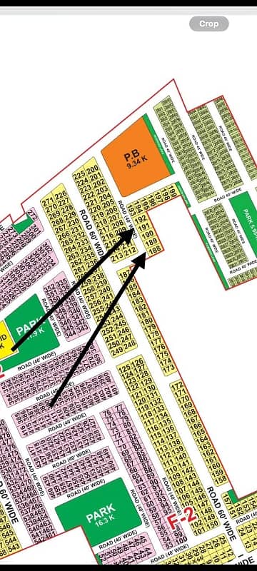 10 marla Plot Bhria Orchard F 2 Open Form Postion