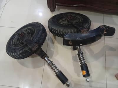 2 side wheels