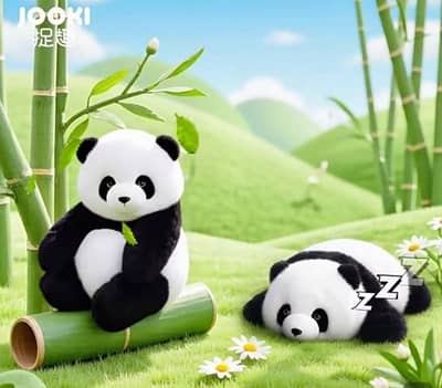 Imported New Flower Panda 5 month old sitting and lying down position