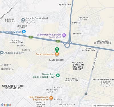 Prime 240 Square Yard Leased & Map-Approved Residential Plot For Sale In Saadi Gardens, Karachi
