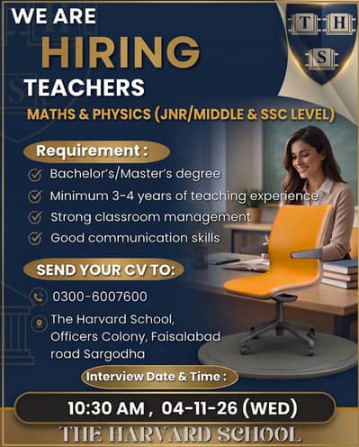 MATHS & PHY TEACHER