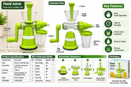 Manual Hand Juicer