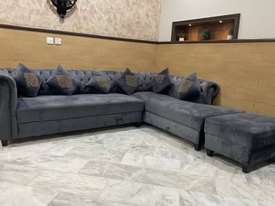Grey sofa set