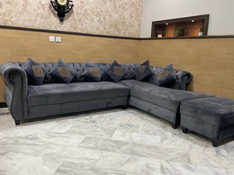 Grey sofa set 1