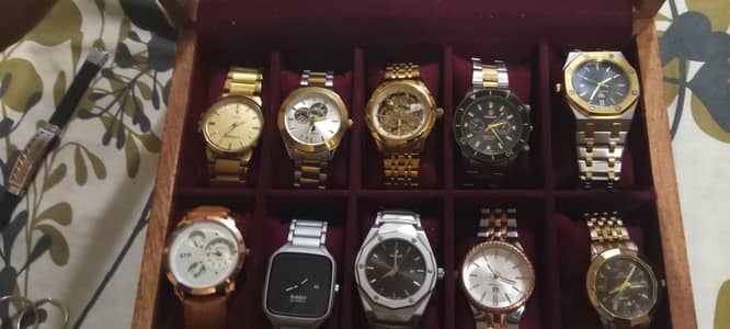2 automatic and 8 watches are quartz