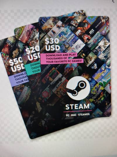 Steam Gift cards