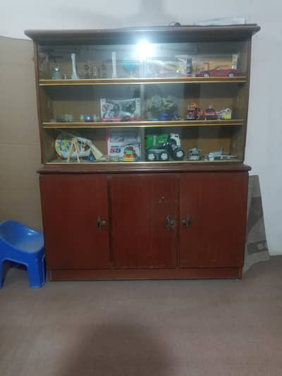 Wooden Glass Display Cabinet / Showcase
