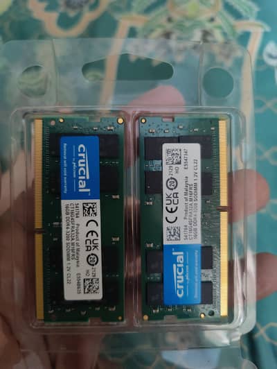 Crucial 32GB DDR4 Laptop RAM Kit (16GB x 2) 3200MHz