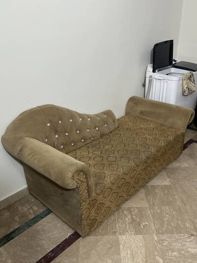 Chaise Lounge Sofa | Camel color