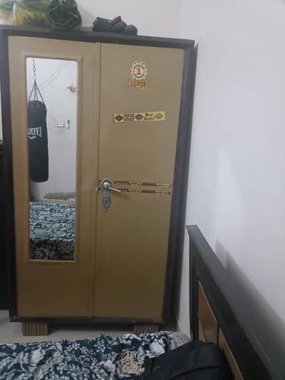 2 Door Iron Steel Wardrobe / Metal