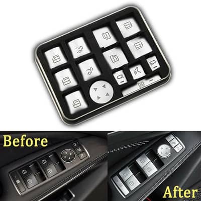 Mercedes-Benz C-Class W204 Chrome Window Switch Button – For Sale