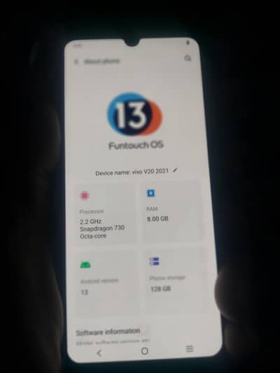 vivo v20 8gb 128gb official pta approved
