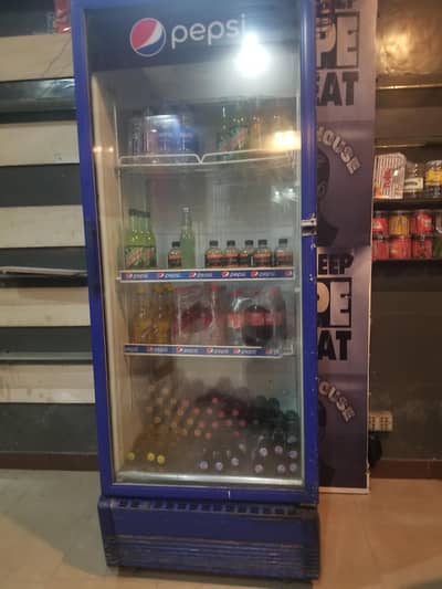 pepsi freezer full display new condition