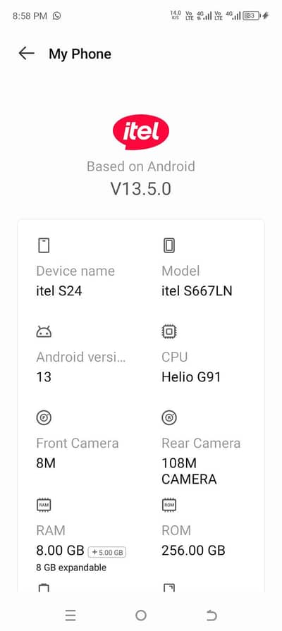 Itel S24