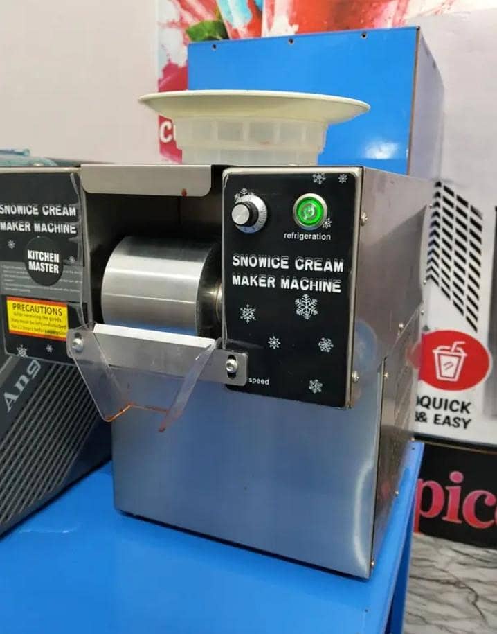 Snowflake ice cream maker machine 0
