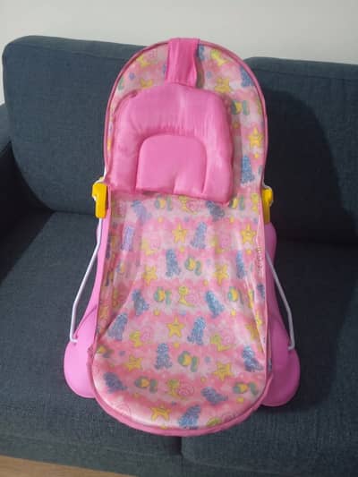 Pink Foldable Baby Bather / Bath Seat - Excellent Condition