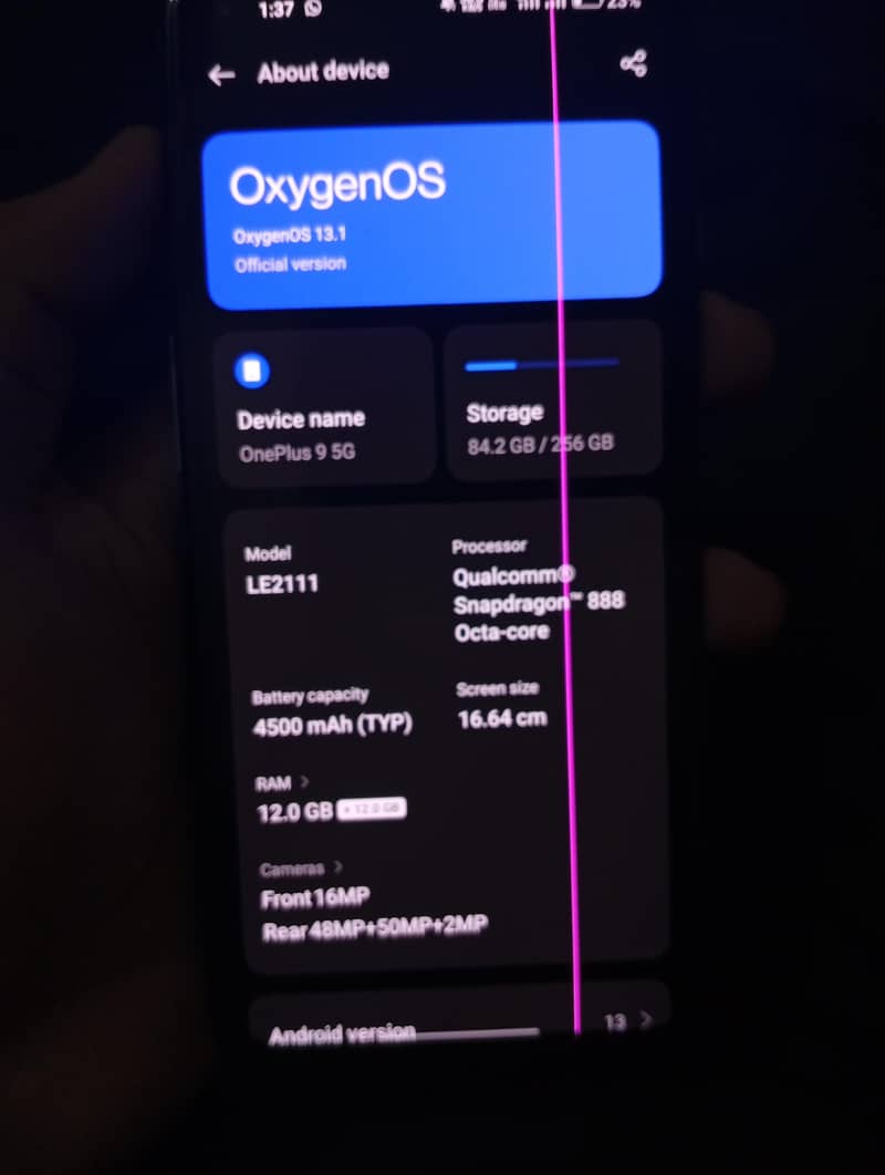 One Plus 9 5g 6