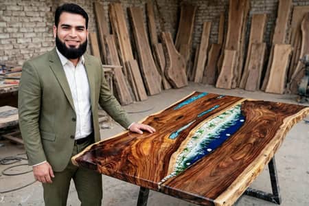 epoxy luxury center table contect 0304-8683392