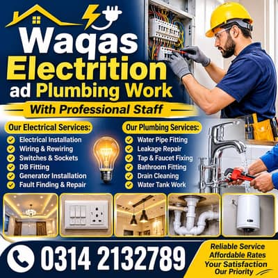 Professional Electrician & Plumbing Services | Wiring, Repair & Insta