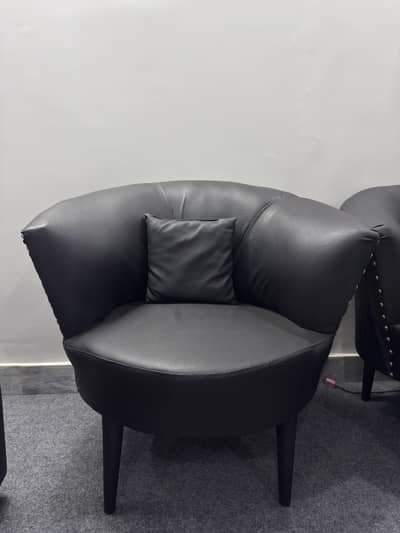 Room chairs with seat cushions