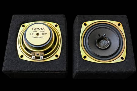 Speaker with wooden box