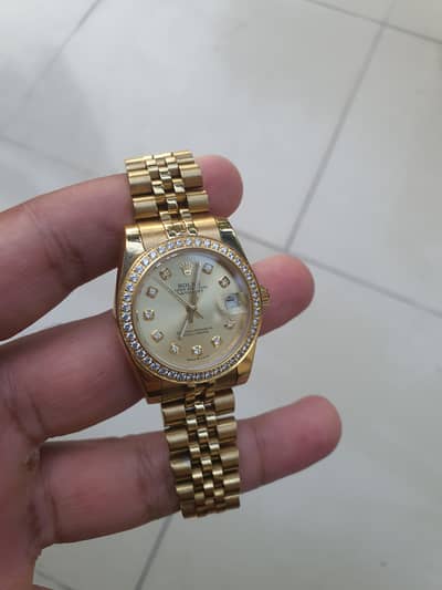 Rolex Ladies datejust diamond bezel and dial